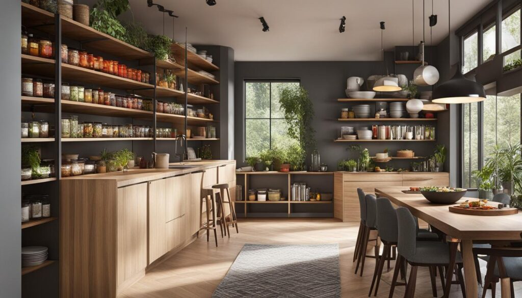 Closet bookshelf for cookbooks