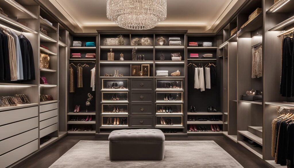 Closet bookshelf for jewelry