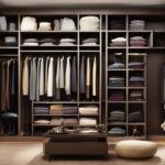 Closet bookshelf for scarves