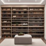 Closet bookshelf for shoes