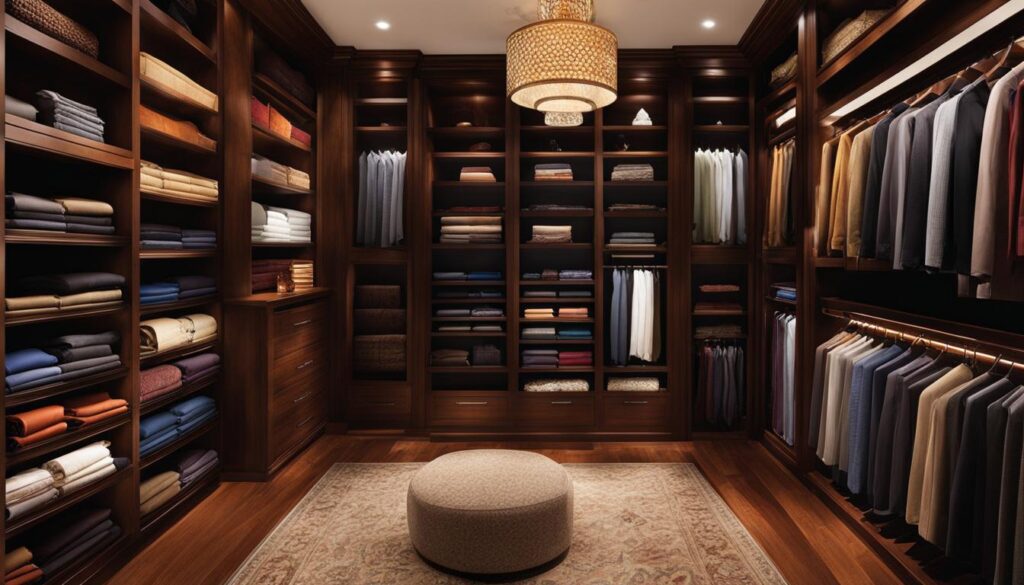 Closet bookshelf for ties