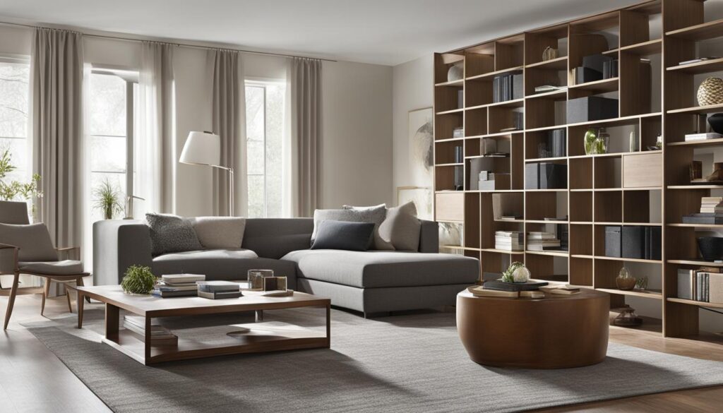 Closet bookshelf room divider