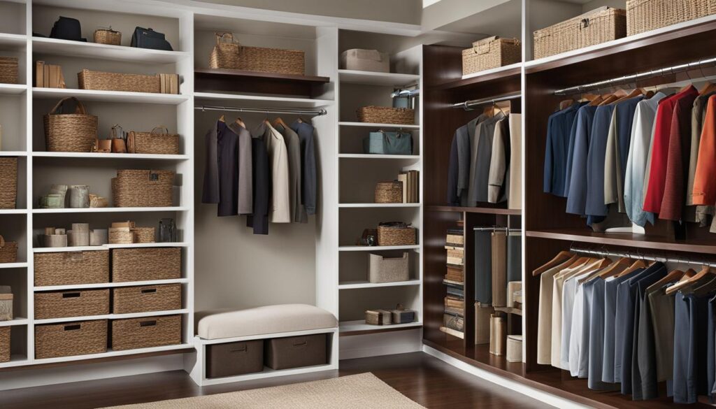 Closet bookshelf systems