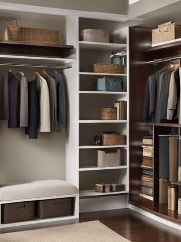 Closet bookshelf systems