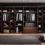 Closet bookshelf with ladder