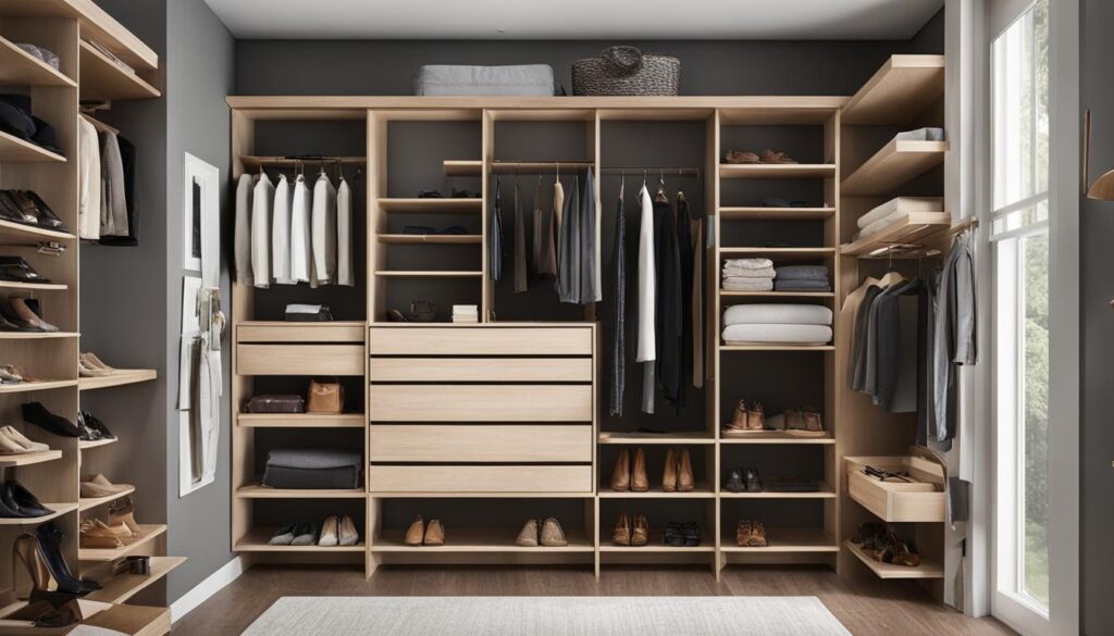 Closet corner shelves
