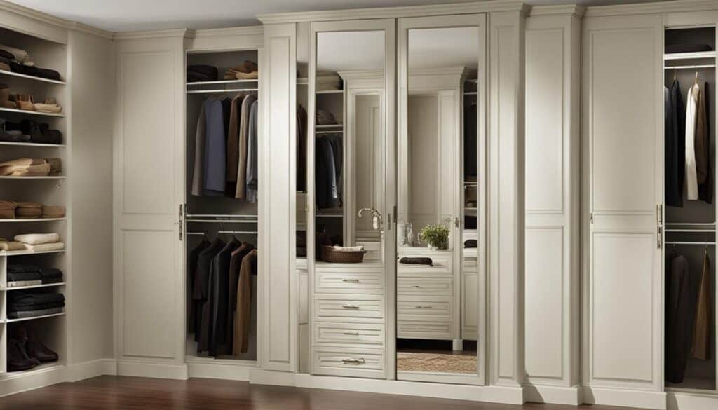 Closet door mirrors