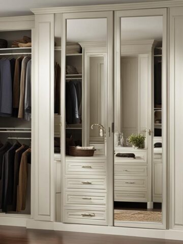 Closet door mirrors