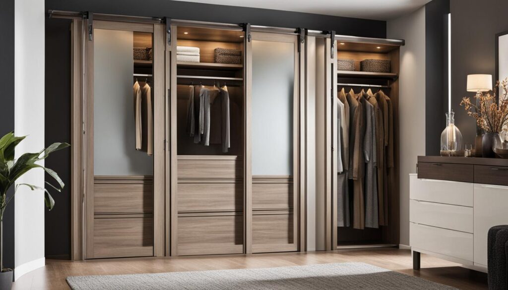 Closet door styles
