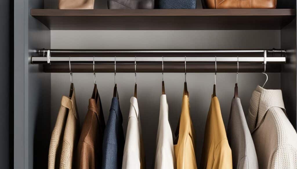 Closet rod holders