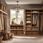 Closet storage baskets