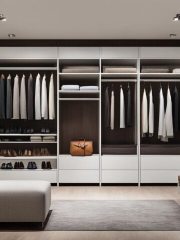 Closet storage shelves