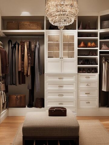 Closet under stairs