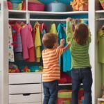 Kids' closet organization