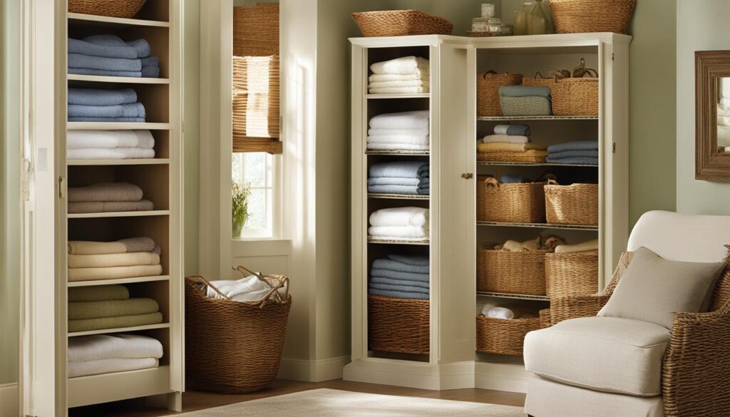 Linen closet organization