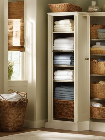 Linen closet organization