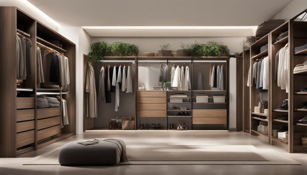 Open closet concept