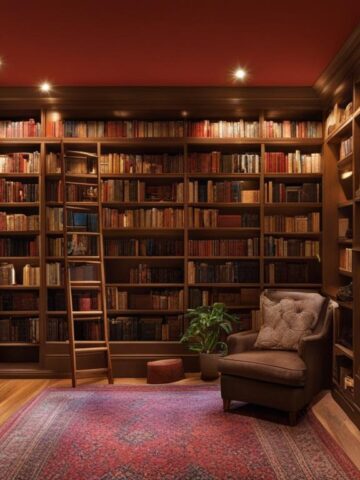 Small closet bookshelves