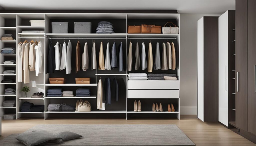 Wardrobe storage solutions