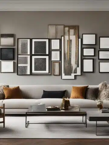how to decorate a big wall in a living room