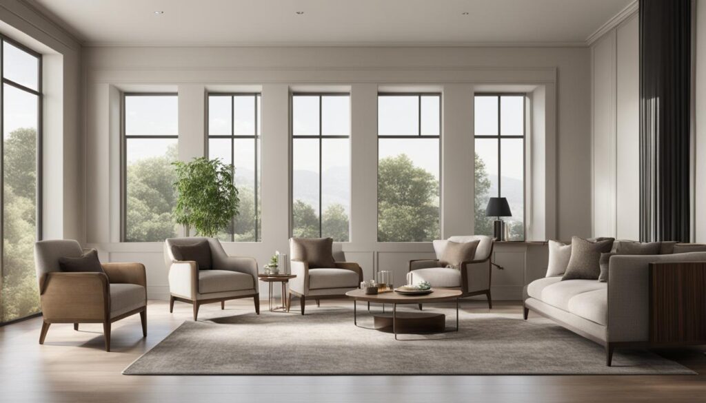 how to decorate a large living room wall