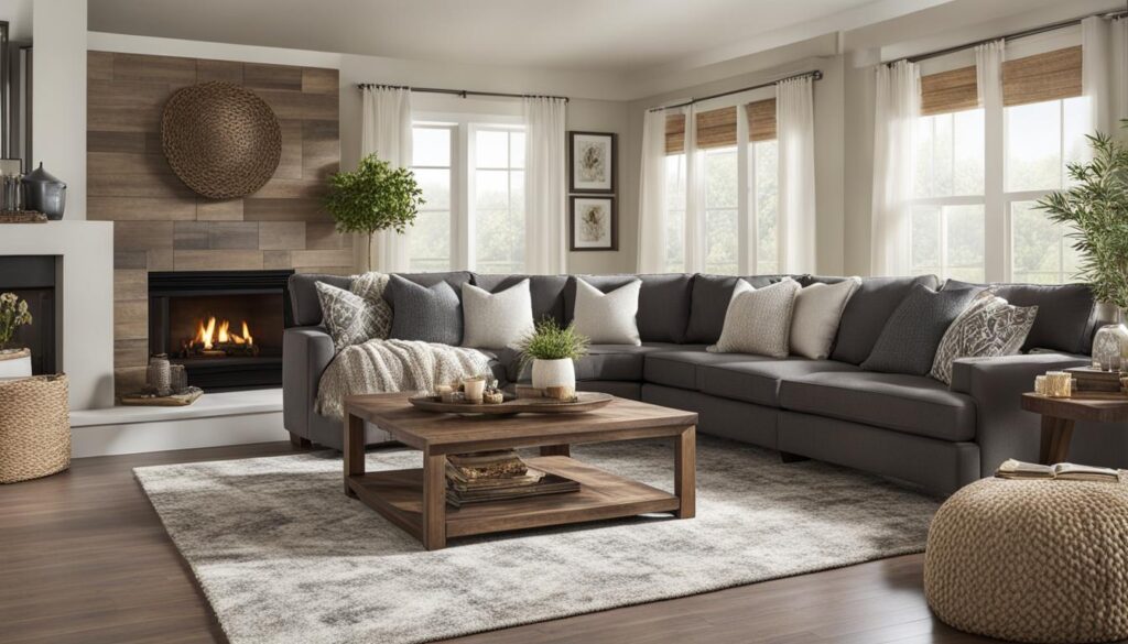 how to put rug in living room