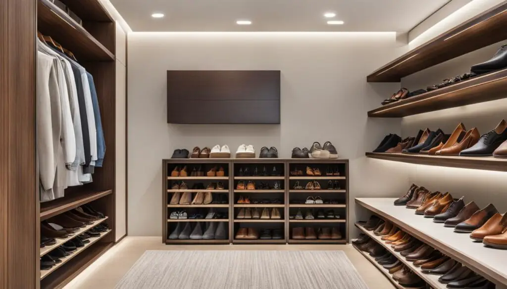 shoe racks and shelves