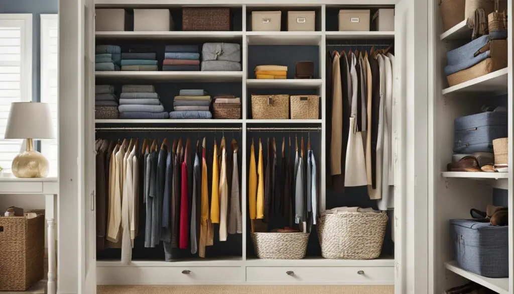 top shelf closet organization