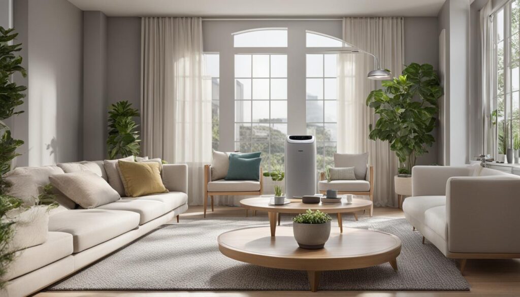 where to place air purifier in living room