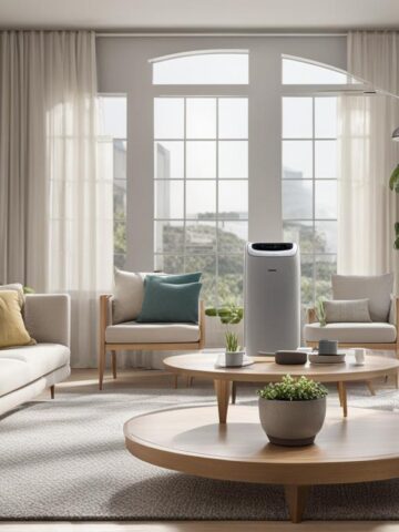 where to place air purifier in living room