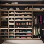 Closet bookshelf for art supply collection