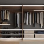 Closet bookshelf for belt collection