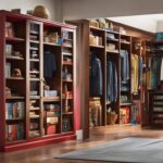 Closet bookshelf for board games