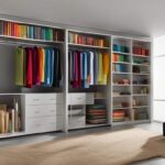 Closet bookshelf for book collection