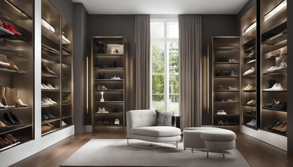 Closet bookshelf for collectibles