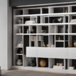 Closet bookshelf for figurine collection