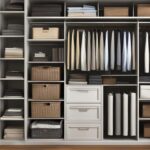 Closet bookshelf for files and documents