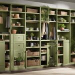 Closet bookshelf for gardening tool collection