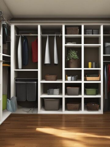 Closet bookshelf for gardening tools