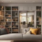 Closet bookshelf for home decor