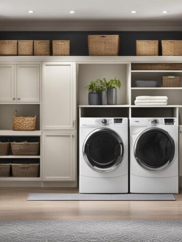 Closet bookshelf for laundry room