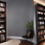 Closet bookshelf for magazines