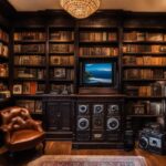 Closet bookshelf for memorabilia