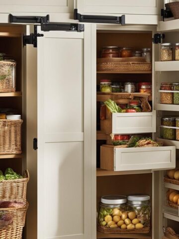 Closet bookshelf for pantry storage