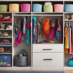 Closet bookshelf for pet supplies