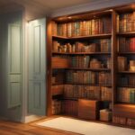 Closet bookshelf for puzzles