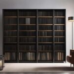Closet bookshelf for record collection
