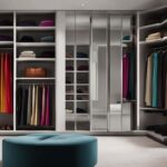 Closet bookshelf for scarf collection