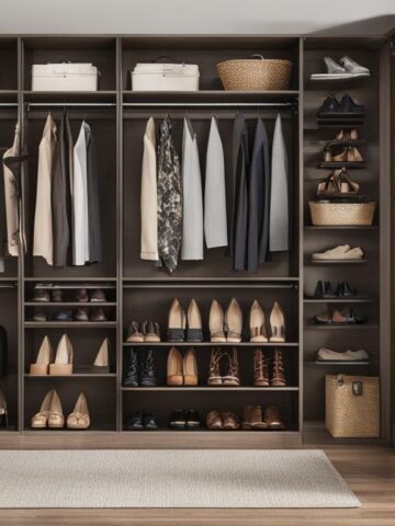 Closet bookshelf for shoe collection