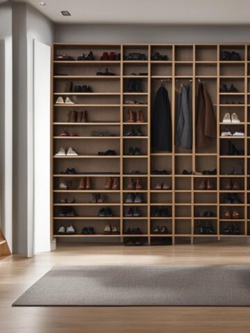 Closet bookshelf for shoes and boots